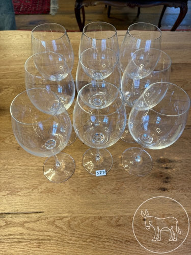 077 - 9 Rotweingläser