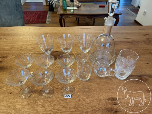 082 - geschliffenes Kristall Konvolut