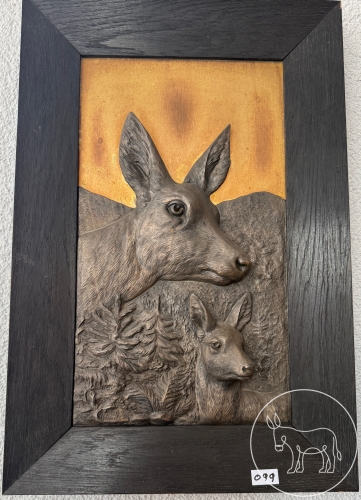 Bild 099 - Kupferrelief in Holzrahmen