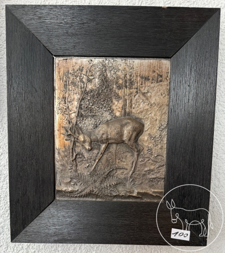 Bild 100 - Kupferrelief in Holzrahmen
