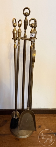 112 - Messing Kaminbesteck