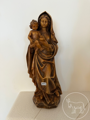 113 - Holzgeschnitzte Marienfigur