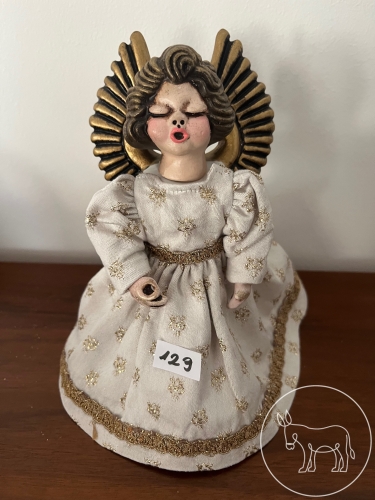 129 - Bozener Engel mit Stoffkleidung