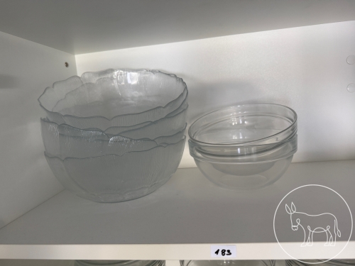 Bild 183 - Glasschalen und -Schüsseln