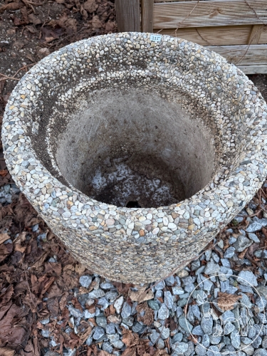 335 - 2 Stk. Waschbeton Blumentopf