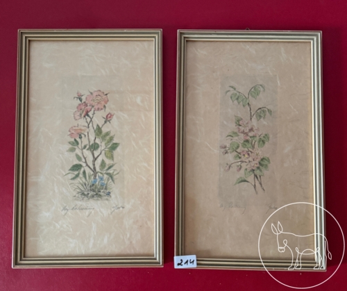 Bild 214 - 2 Orig. Radierungen signiert