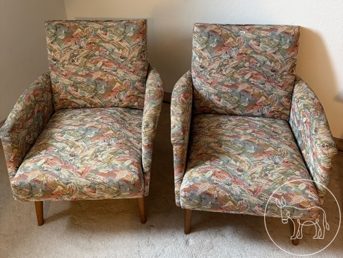 Bild 245 - 2 Sessel mit floralem Muster