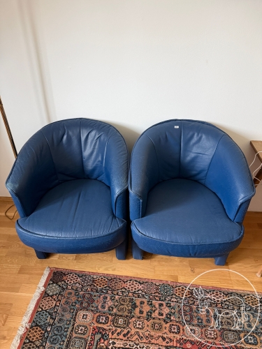 Bild 277 - 2 gepolsterte Sessel blau