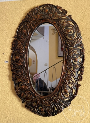 Bild 295 - Spiegel in Kupferrahmen