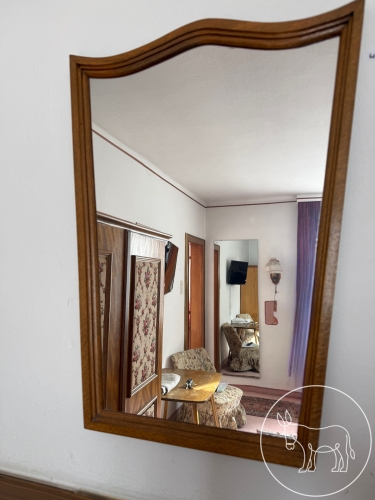 Bild 449 - geschwunger Spiegel Holz