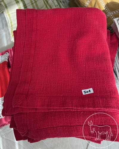Bild 508 - Tischwäsche Konvolut rot