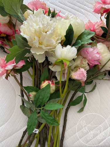 535 - Kunstblumen Pfingstrosen