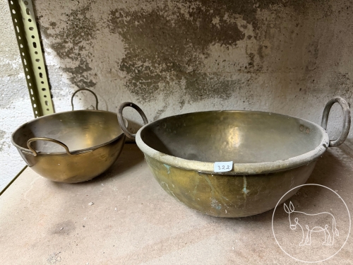 Bild 322 - 2 Messingrührschüsseln