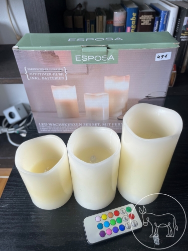 Bild 451 - LED Wachskerzen - Set