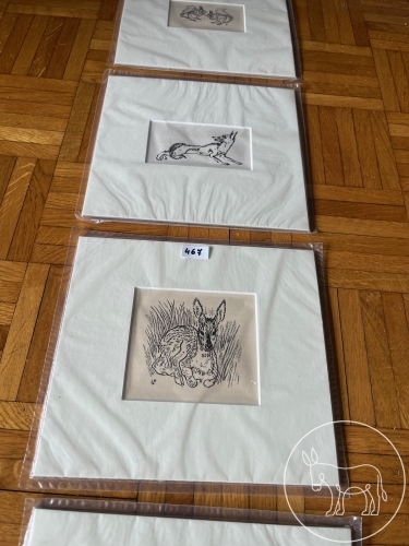 Bild 467 - 4 original Lithographien