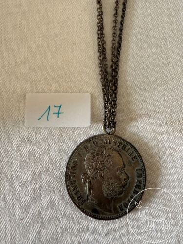 17 - 1 Florin-Gulden als Anhänger