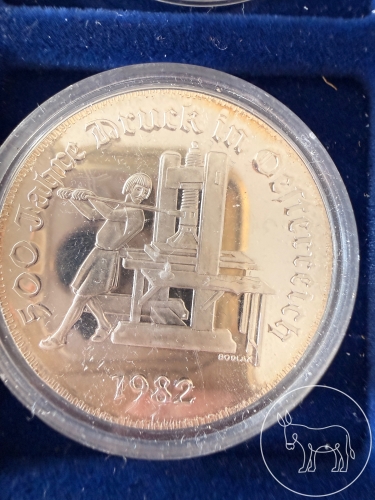 86 - 500 Schilling Silbermünze