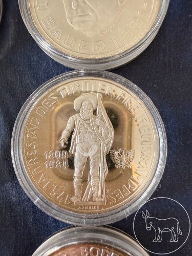 96 - 500 Schilling Silbermünze