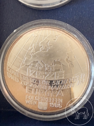 101 - 500 Schilling Silbermünze