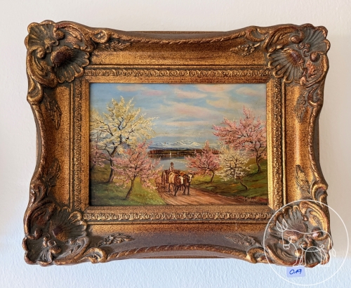 019 - Bild signiert, prukvoller Rahmen