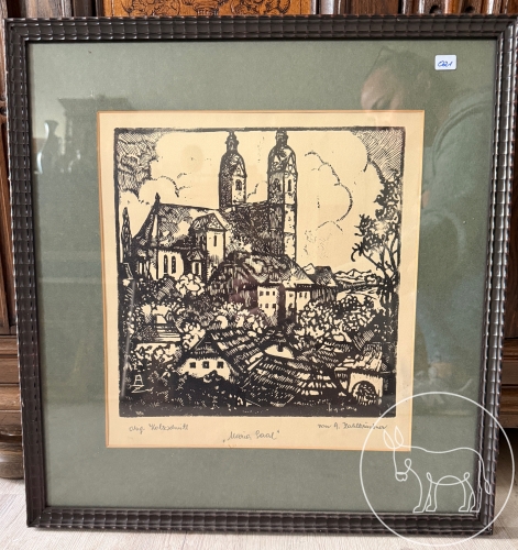 021 - Orig. Holzschnitt, Zahlbruckner