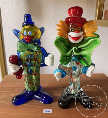 031 - Murano Glaskunst 2 Clowns