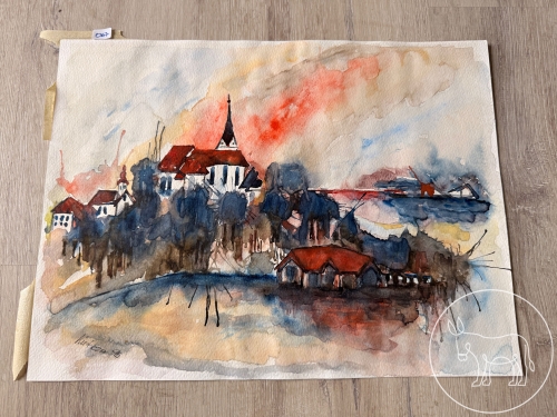 067 - Aquarell signiert datiert