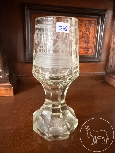 078 - Freimaurer Glas 