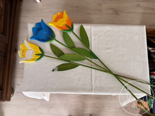 Bild 090 - Holzdeko-Blumen
