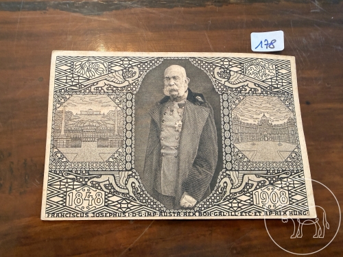 178 - Kupferstich Postkarte Kaiser F.J.