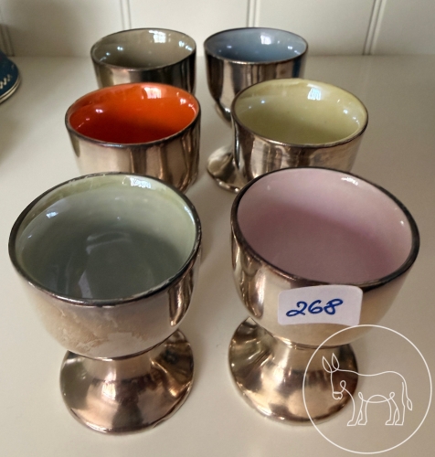 268 - 6 Art-Deco Eierbecher