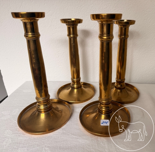 298 - 4 Biedermeier Kerzenständer