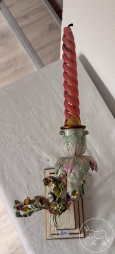 324 - Floraler Wandkerzenhalter