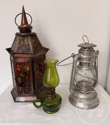 334 - Laterne und 2 Lampen