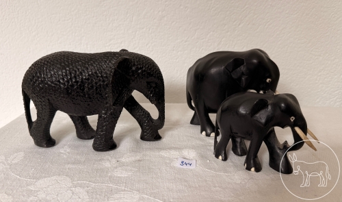 344 - 3 schwarze Elefanten