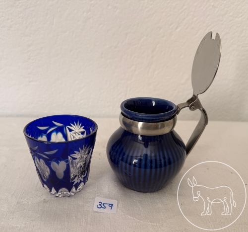 359 - kobaltblaues Set