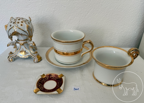 Bild 361 - Porzellan mit Golddekor
