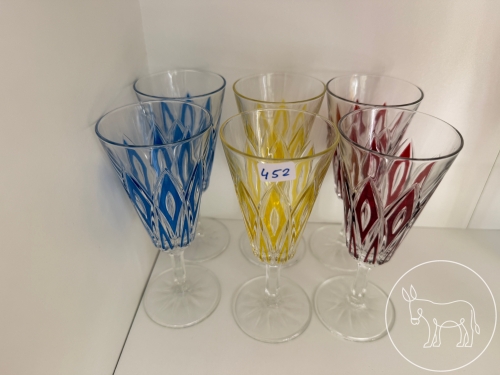 Bild 452 - 6 bunte Kristall-Flöten