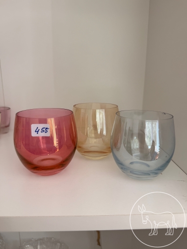 Bild 455 - 3 bunte Wassergläser