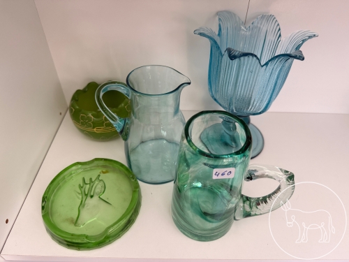 Bild 460 - blau-grünes Glas-Konvolut