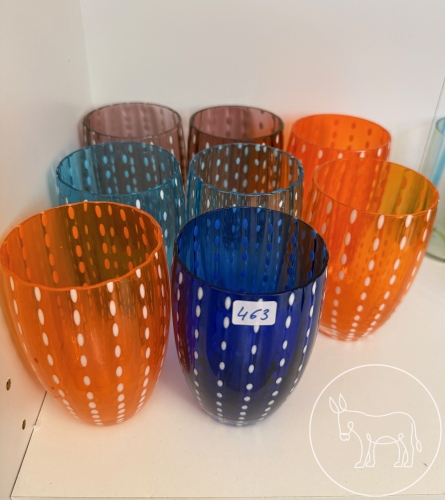 Bild 463 - 8 bunte Wassergläser