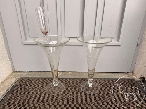 512 - 2 Glas-Pokalvasen