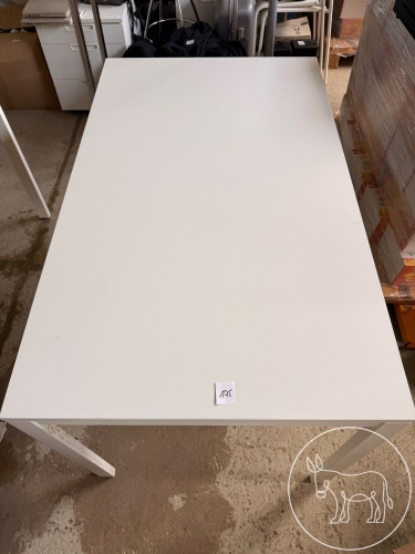 175 - weißer Tisch mit Metallfüßen