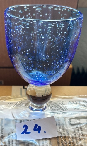 24 - Wasserglas blau
