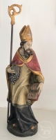 Bischofsfigur aus Holz