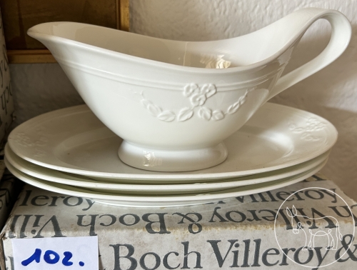 102 - Villeroy & Boch Soßenschalen mit Unterteller