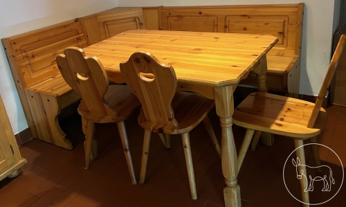468 - Eckbank mit 3 Sessel & Tisch