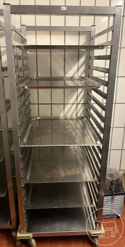 Bild 469 - Edelstahl-Tablettwagen
