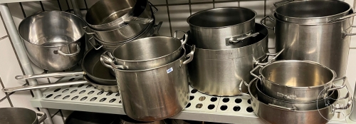 481 - Edelstahl Töpfe  Konvolut