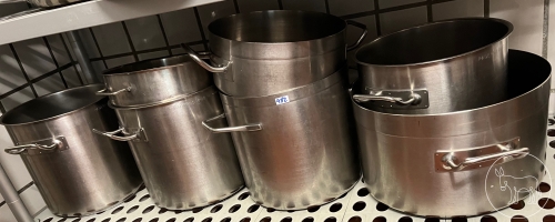 Bild 482 - Edelstahl Töpfe  Konvolut